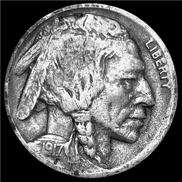 1917-D Buffalo Nickel NEARLY UNCIRCULATED
