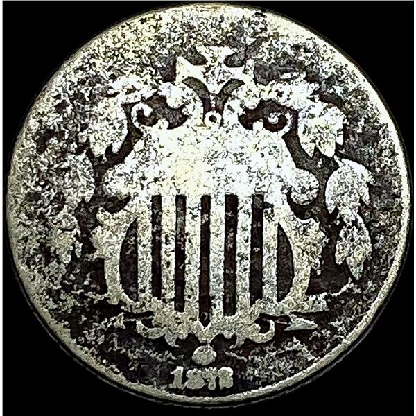 1872 Shield Nickel NICELY CIRCULATED