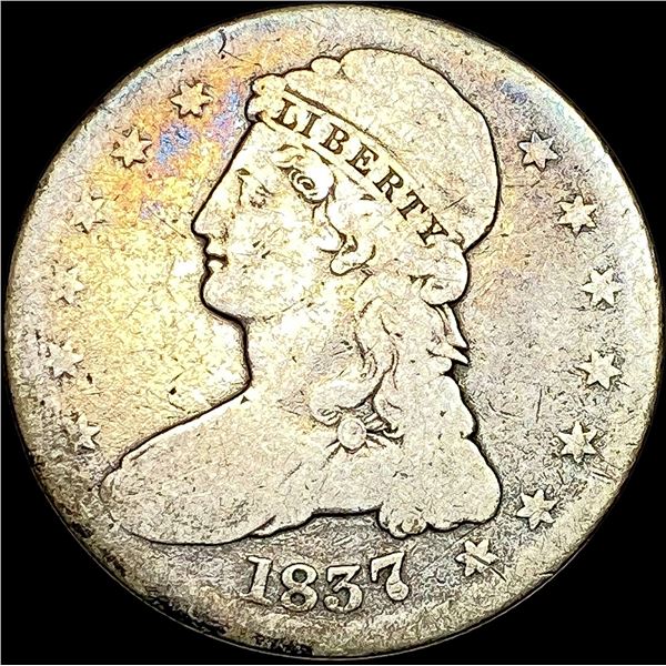 1837 Capped Bust Half Dollar NICELY  CIRCULATED