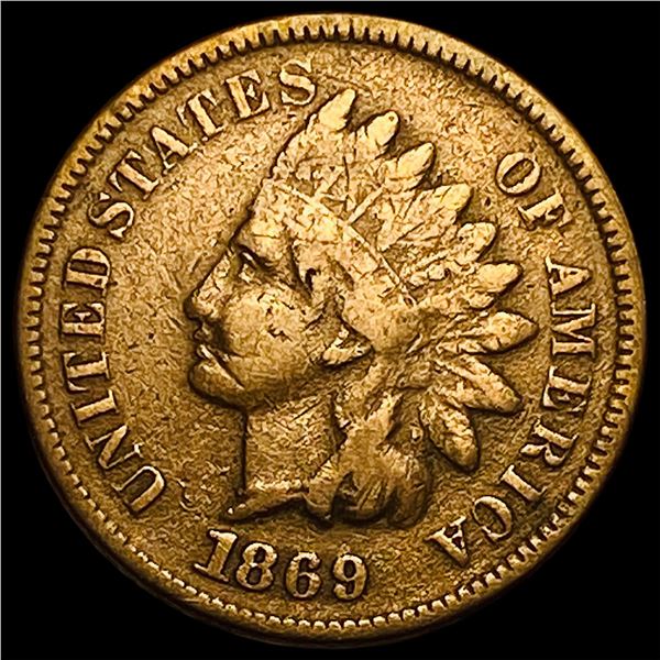 1869 Indian Head Cent LIGHTLY CIRCULATED