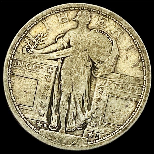 1917-D Standing Liberty Quarter ABOUT  UNCIRCULATED
