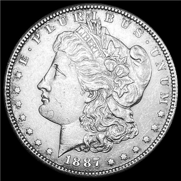 1887-S Silver Morgan Dollar CHOICE AU
