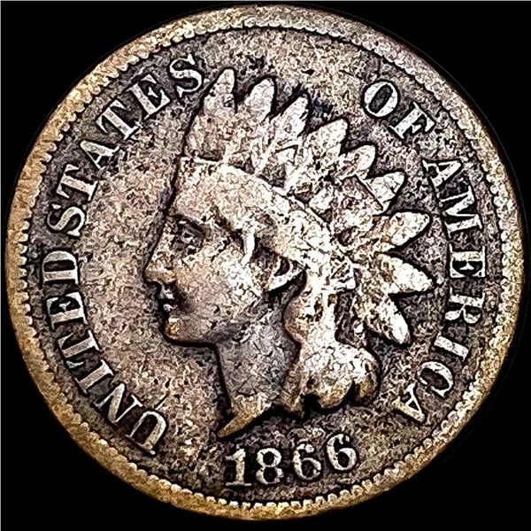 1866 Indian Head Cent NICELY CIRCULATED