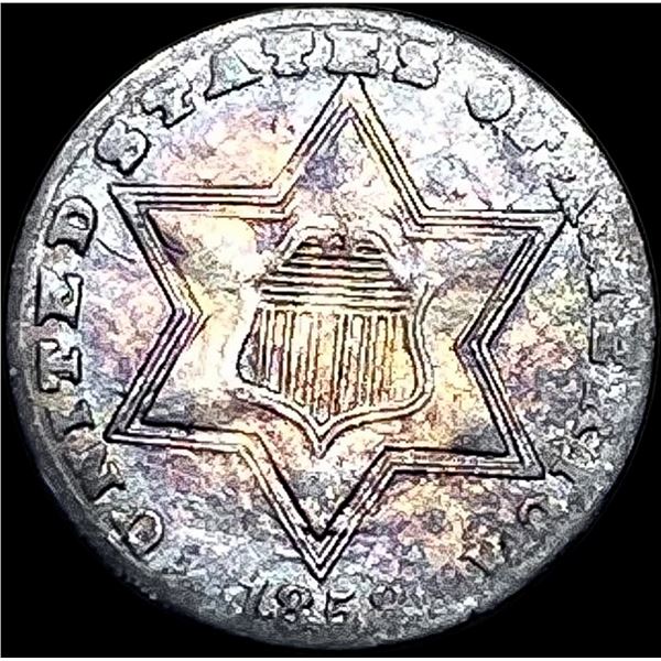 1858 Silver Three-Cent Piece CLOSELY  UNCIRCULATED