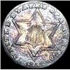Image 1 : 1858 Silver Three-Cent Piece CLOSELY  UNCIRCULATED