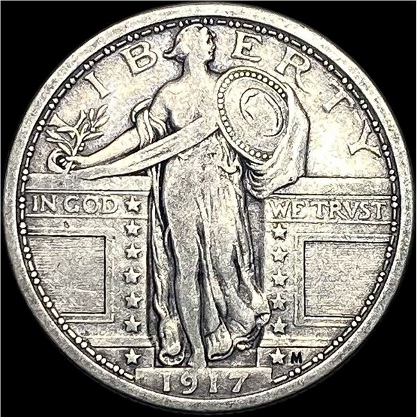 1917 Standing Liberty Silver Quarter LIGHT  CIRC