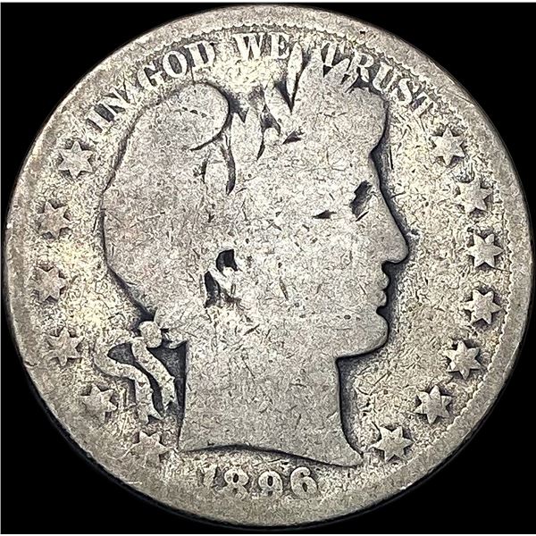1896-O Silver Barber Half Dollar NICELY  CIRCULATED