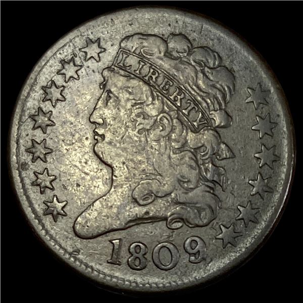 1809 Classic Head Half Cent NEARLY  UNCIRCULATED