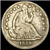 Image 1 : 1839 Seated Liberty Half Dime LIGHTLY  CIRCULATED