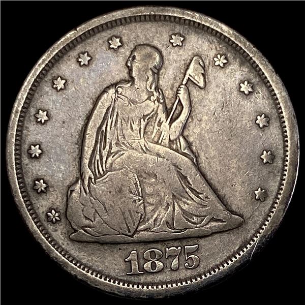 1875-S Silver Twenty Cents NEARLY  UNCIRCULATED
