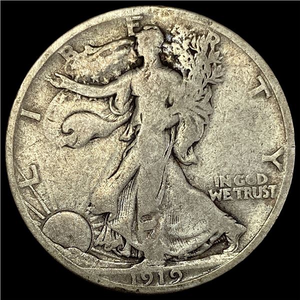 1919-S Walking Liberty Half Dollar NICELY  CIRCULATED
