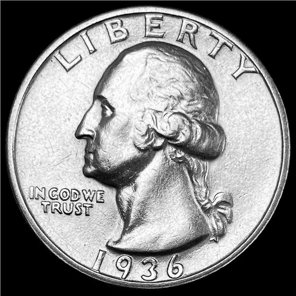1936-D Silver Washington Quarter CLOSE UNC