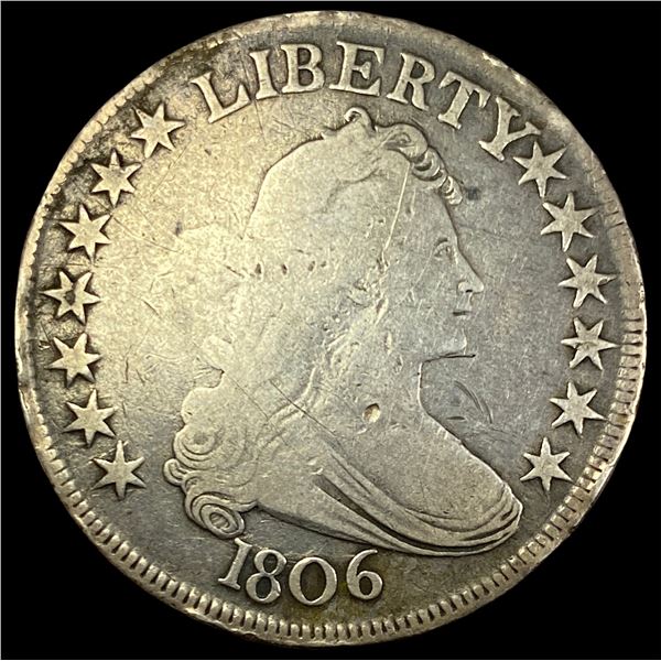 1806 Draped Bust Half Dollar NICELY  CIRCULATED