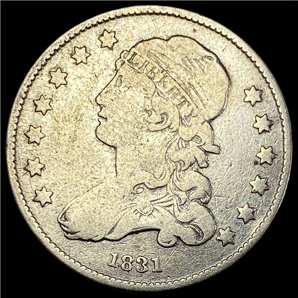 1831 Capped Bust Silver Quarter LIGHTLY  CIRCULATED