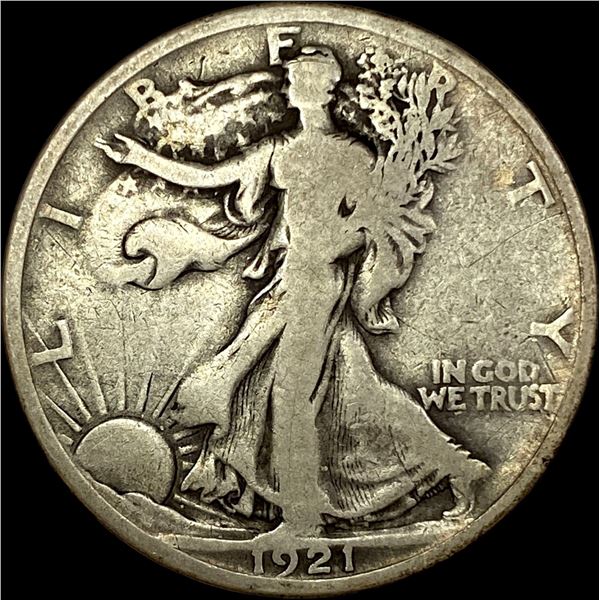 1921 Silver Walking Liberty Half Dollar  NEARLY UNCIRCULATED