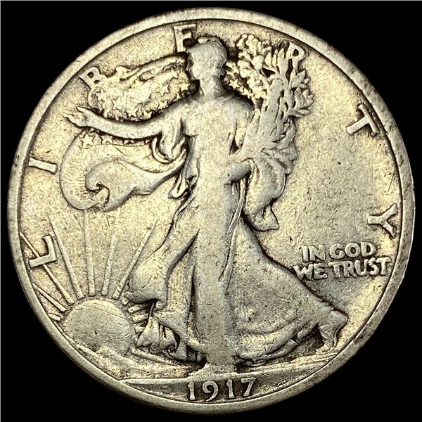1917-S Walking Liberty Half Dollar LIGHTLY  CIRCULATED