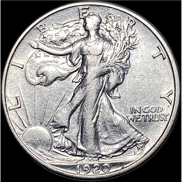 1920-S Walking Liberty Half Dollar NEARLY  UNCIRCULATED