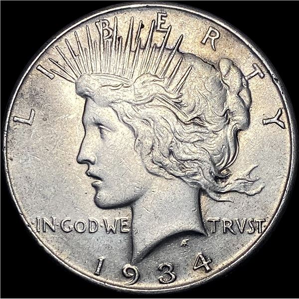 1934 Silver Peace Dollar CLOSELY UNCIRCULATED