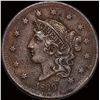 Image 1 : 1839 Coronet Head Large Cent LIGHTLY  CIRCULATED