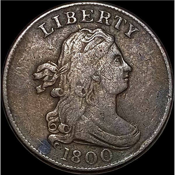 1800 Draped Bust Half Cent NICELY CIRCULATED
