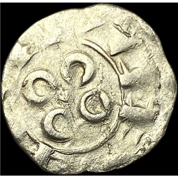 Crusades Bishops of Maguelone Silver Denar NEARLY UNCIRCULATED