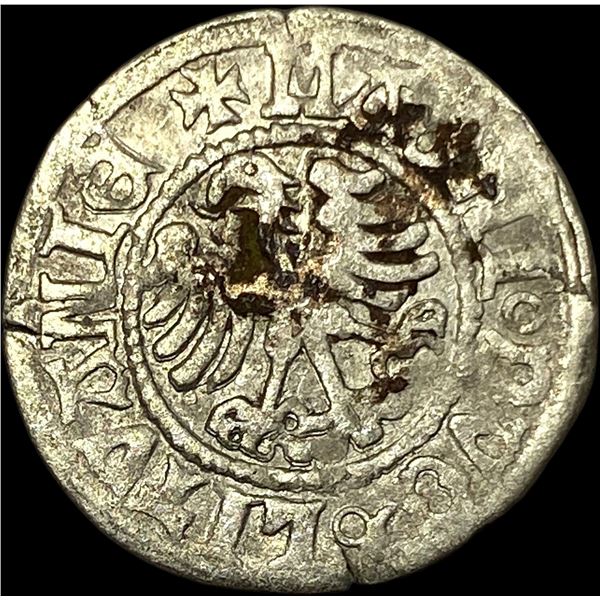 1500's-1600's Lithuania SIlver Grosz CLOSELY UNCIRCULATED