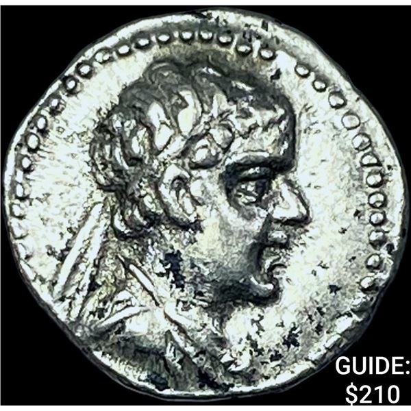 Bactria Eukratides I 170-145 BC Silver Obol CHOICE AU