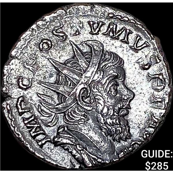 Roman Postumus 260-269 SIlver Dbl Denarius CHOICE AU