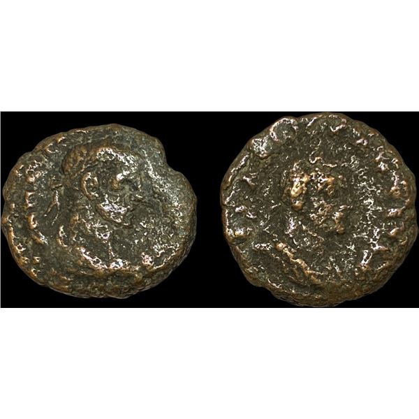 [2 Coins] Roman Egypt 235-284 AD BI Tetradrachm NEARLY UNCIRCULATED