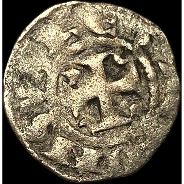 Recon.Portugal AlfonsoIII 1248-1279 Silver Dinero NEARLY UNCIRCULATED