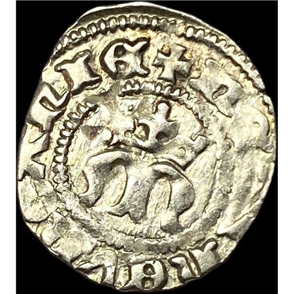 1382-1395 Hungary Mary Silver Denier CLOSELY UNCIRCULATED