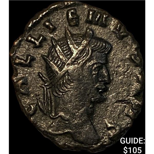 Roman Gallienus 253-268 AD BI Dbl Denarius CHOICE AU