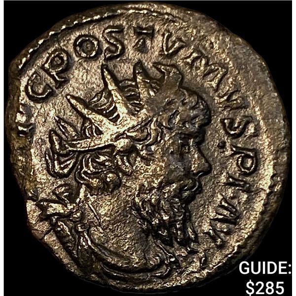 Roman Postumus 260-269 AD SIlver Dbl Denarius CHOICE AU
