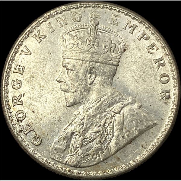 1919 British India Silver Rupee UNCIRCULATED