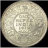Image 2 : 1919 British India Silver Rupee UNCIRCULATED