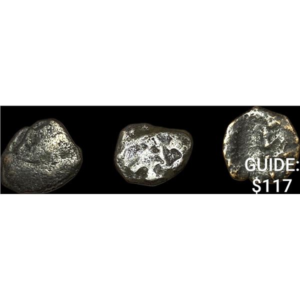 [3 Coins] Mark 12:41-44 Widow's Mite 103-76 BC NEARLY UNCIRCULATED