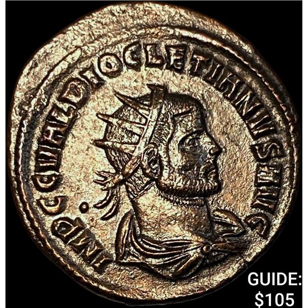 Roman Dioletian 284-305 AD BI Nummus CHOICE AU