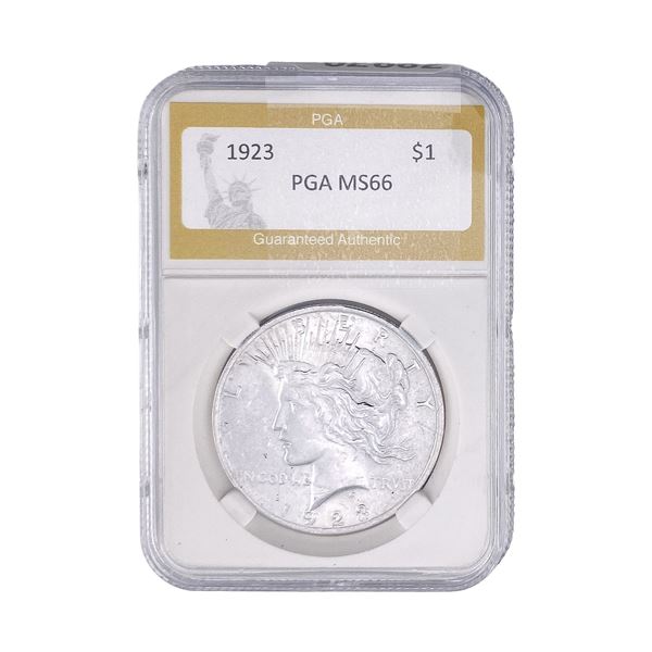 1923 Silver Peace Dollar PGA MS66