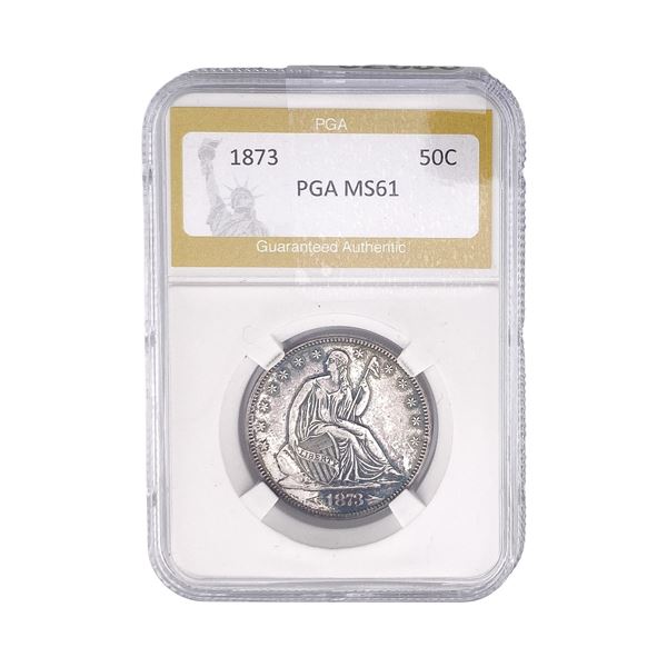 1873 Seated Liberty Half Dollar PGA MS61