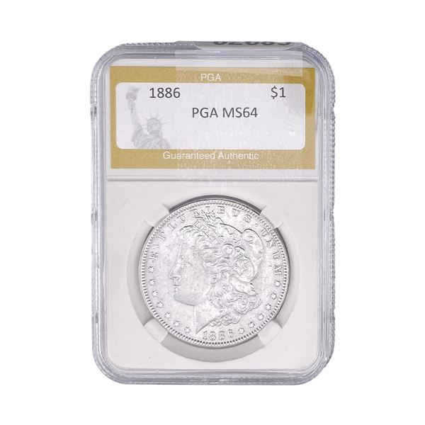 1886 Morgan Silver Dollar PGA MS64