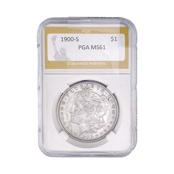 1900-S Morgan Silver Dollar PGA MS61