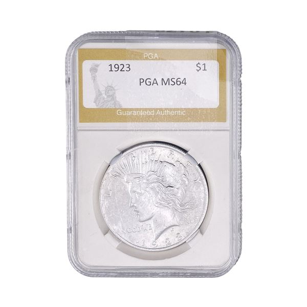 1923 Silver Peace Dollar PGA MS64