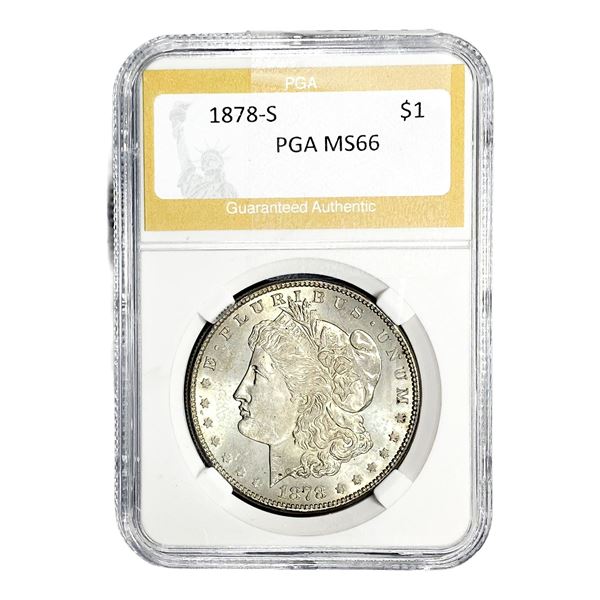 1878-S Morgan Silver Dollar PGA MS66