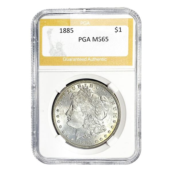 1885 Morgan Silver Dollar PGA MS65