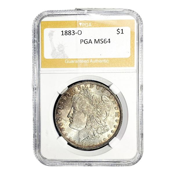 1883-O Morgan Silver Dollar PGA MS64