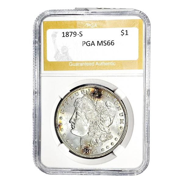 1879-S Morgan Silver Dollar PGA MS66