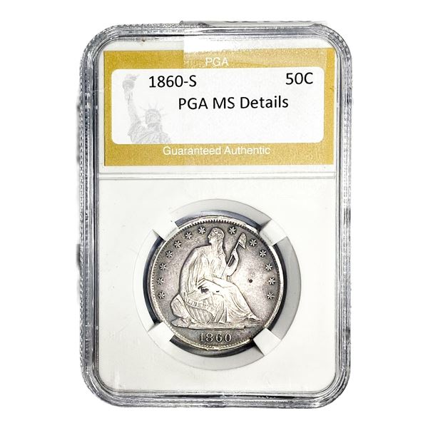 1860-S Seated Liberty Half Dollar PGA MS Details