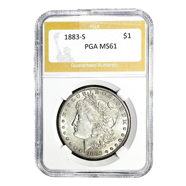 1883-S Morgan Silver Dollar PGA MS61