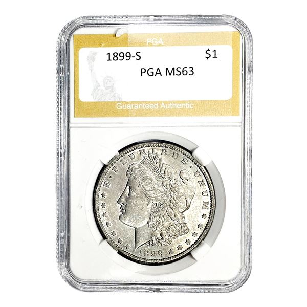 1899-S Morgan Silver Dollar PGA MS63