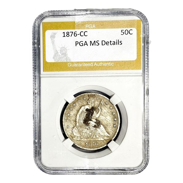 1876-CC Seated Liberty Half Dollar PGA MS Details